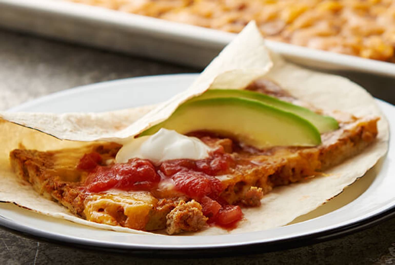 Sheet-Pan Chorizo Breakfast Burritos